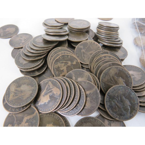 445A - 2 x BAGS OF OLD COPPER COINS