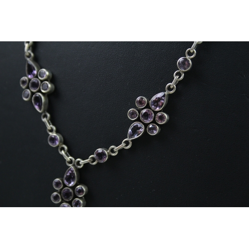 9 - Silver Amethyst jewellery set