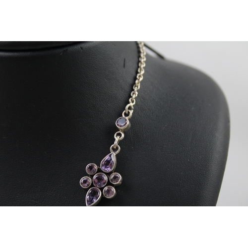 9 - Silver Amethyst jewellery set