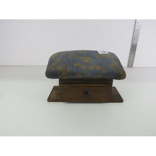 125 - ANTIQUE FOOT STOOL