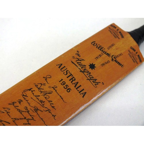 110 - MINIATURE 1956 AUSTRALIAN CRICKET BAT