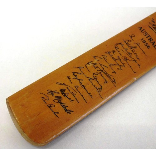 110 - MINIATURE 1956 AUSTRALIAN CRICKET BAT