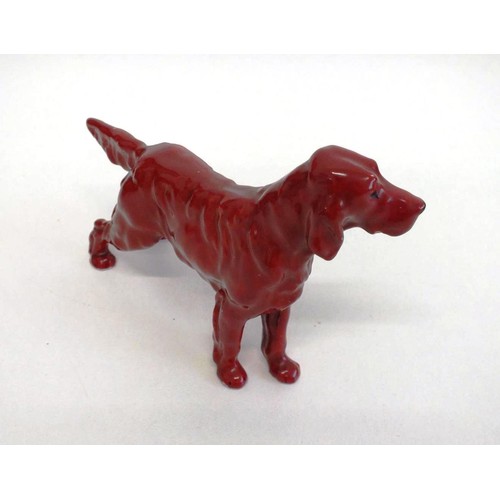 115 - RARE ROYAL DOULTON FLAMBE DOG