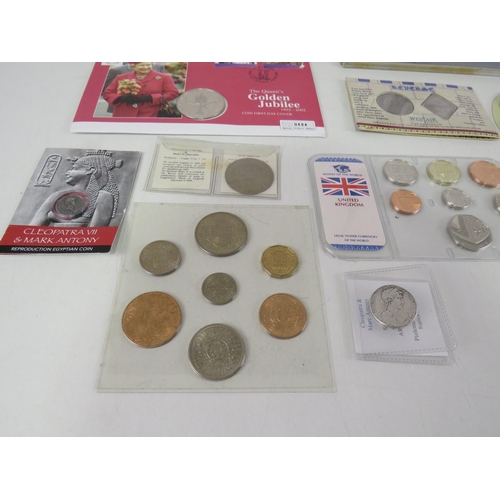 182 - COIN SETS INCLUDING COMMEMORATIVE MEDALS