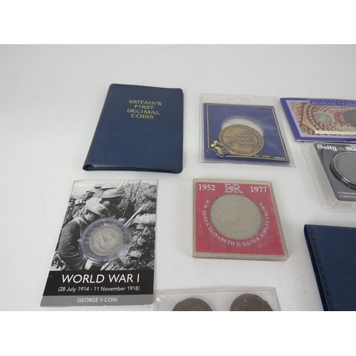 150 - COLLECTION OF COINS INCLUDES COMMEMORATIVE & BOXED