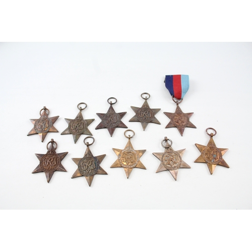 487 - WW2 1939-45 Stars x 10