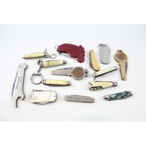 490 - 15 x Vintage Assorted Pocket KNIVES