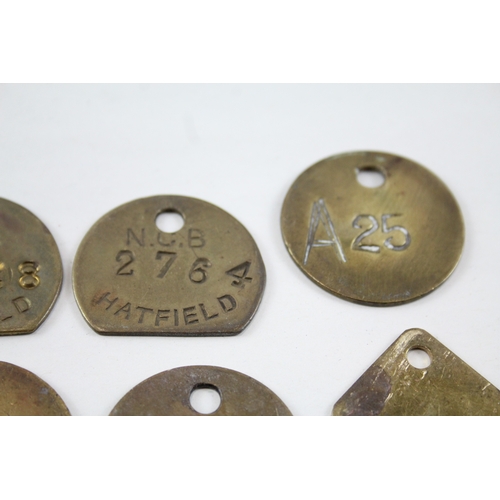 492 - Brass Pit Colliery Checks x 15 inc. Hatfield, Manton, Markham