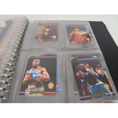 169 - APPROXIMATELY 40 x ALBUM OF BOXING CARDS RING LORDS, ALI, HOLLYFIELD, HERRNS