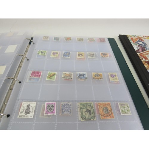 175 - GREEN STAMP ALBUM OF GB AND WORLD STAMPS AND A SG STOCKBOOK