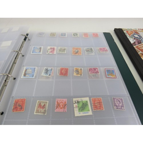 175 - GREEN STAMP ALBUM OF GB AND WORLD STAMPS AND A SG STOCKBOOK