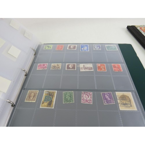 175 - GREEN STAMP ALBUM OF GB AND WORLD STAMPS AND A SG STOCKBOOK