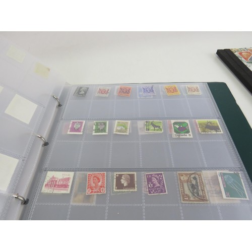 175 - GREEN STAMP ALBUM OF GB AND WORLD STAMPS AND A SG STOCKBOOK