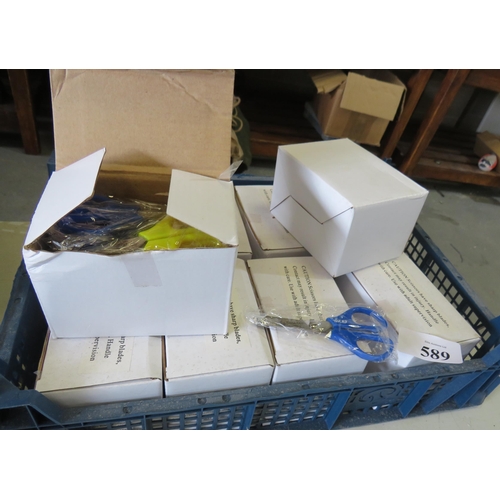 589 - 10x BOXES OF CHILDRENS SCISSORS