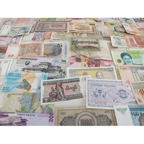 55 - 50 VARIOUS WORLD BANKNOTES