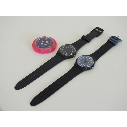 77 - TWO SWATCH WATCHES & 1991 POP SWATCH