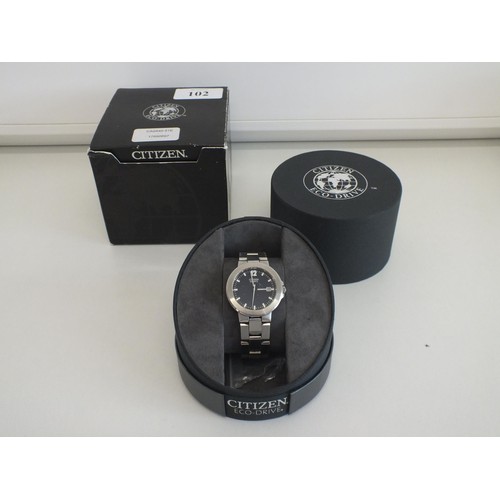 102 - GENTS (CITIZEN BOXED WRISTWATCH- WORKING