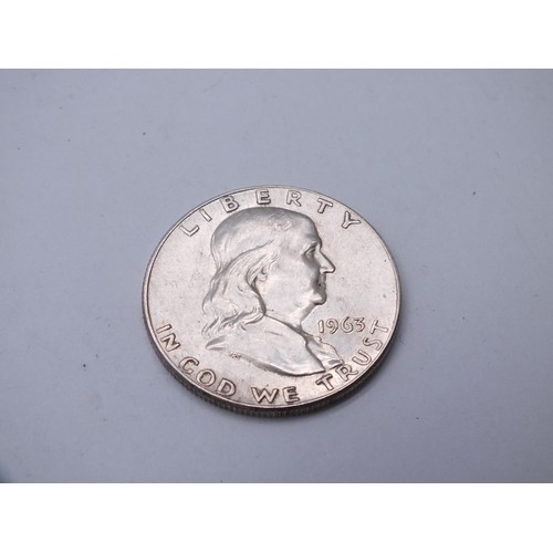 113 - 1963 AMERICAN SILVER 1/2 DOLLAR