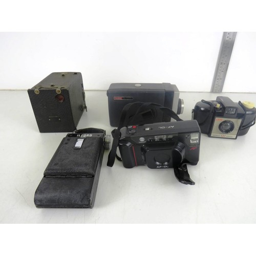 56 - 5 x VINTAGE CAMERAS TO INCLUDE KODAK