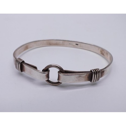 92 - VINTAGE STERLING SILVER BANGLE