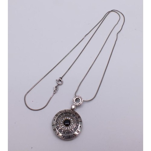 99 - 925 SILVER & GEMSTONE BVLGARI NECKLACE