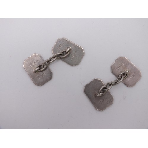 24 - PAIR OF 9ct GOLD FRONT CUFFLINKS