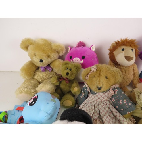 433 - 2 BOXES OF TOY BEARS AND ANIMALS