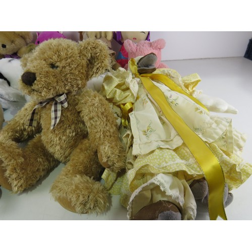 433 - 2 BOXES OF TOY BEARS AND ANIMALS