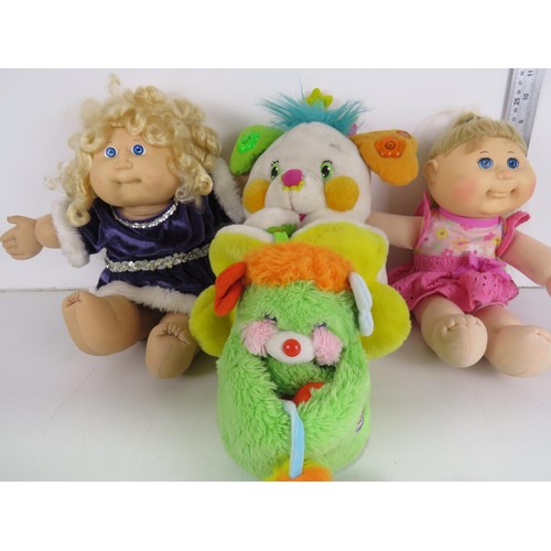 434 - 2 X 1980S POPPLES AND 2 X CABBAGE PATCH DOLLS