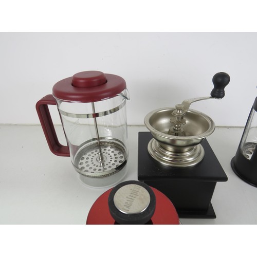 435 - 4 X CAFETIERES PLUS COFFEE GRINDER