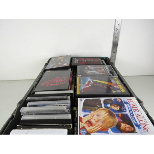 379 - LARGE BOX TOP TITLE DVDS