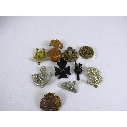 27 - 10 X MILITARY CAP BADGES