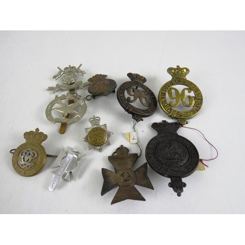 28 - 10 X MILITARY CAP BADGES