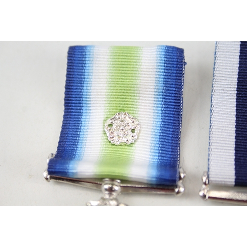 463 - ER.II South Atlantic Long Service Medal Pair Named D/161110R Cook Po Cook. M