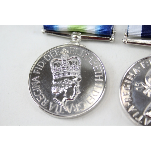 463 - ER.II South Atlantic Long Service Medal Pair Named D/161110R Cook Po Cook. M