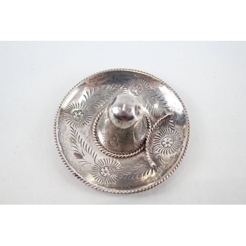 467 - Vintage Stamped .925 Mexico Sterling Silver Novelty Sombrero Souvenir (20g)