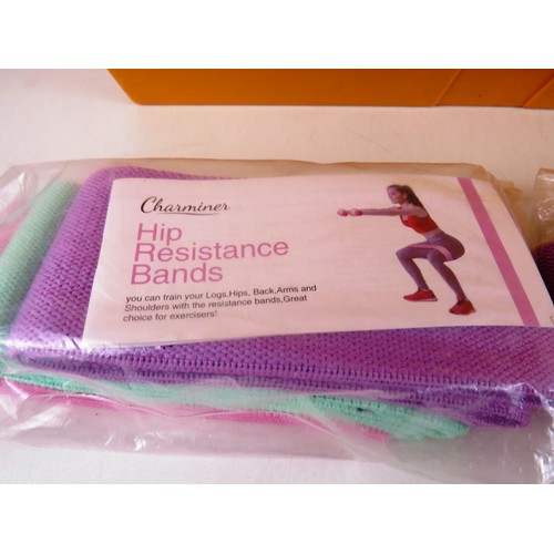 448 - NEW STOCK - 21 EXERCISE HIP RESISTANCE BANDS