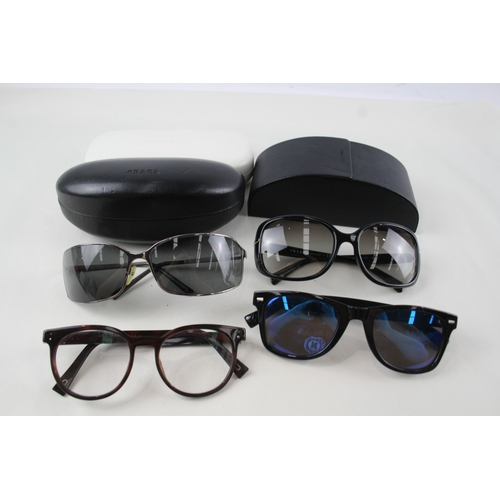 517 - Sunglasses Designer Glasses Inc Marc Jacobs, Prada Etc x 4