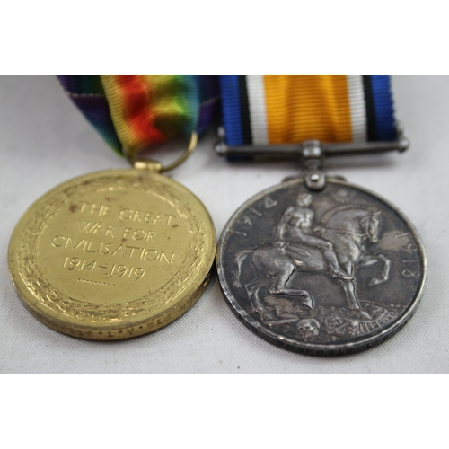 518 - WW1 Medal Pair, Named