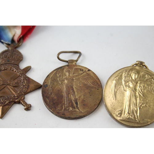 524 - WW1 Medals x 4, Named