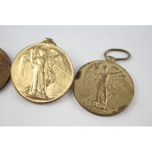 524 - WW1 Medals x 4, Named