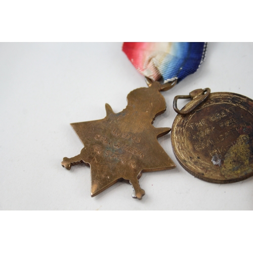 524 - WW1 Medals x 4, Named