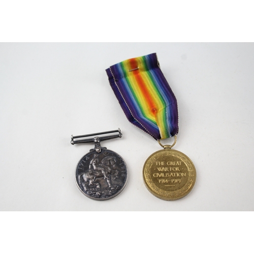 502 - WW1 Medal Pair, Named