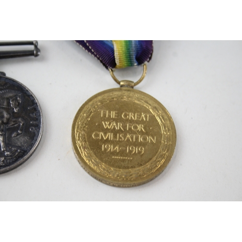 502 - WW1 Medal Pair, Named