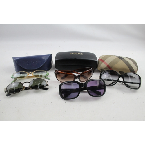 505 - Sunglasses Designer Glasses Inc Burberry, Chloe, Versace Etc x 5