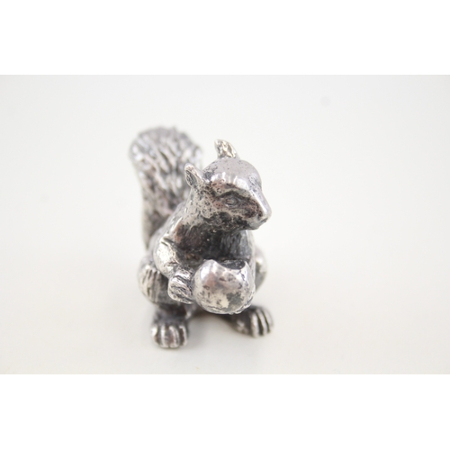 508 - Vintage Stamped .925 Sterling Silver Filled Novelty Squirrel Ornament (101g)