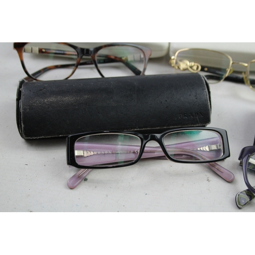 509 - Sunglasses Designer Glasses Inc Versace, Prada Etc x 5