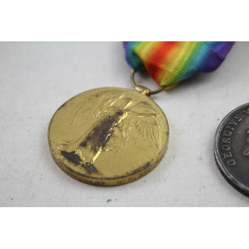 518 - WW1 Medal Pair, Named