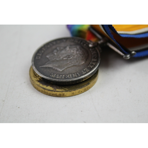 518 - WW1 Medal Pair, Named