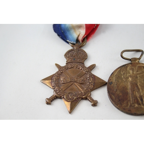 524 - WW1 Medals x 4, Named